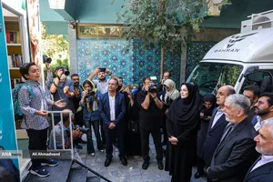 آیین بهره&zwnj;برداری از ۴ دستگاه خودروی کتابخانه عمومی سیار