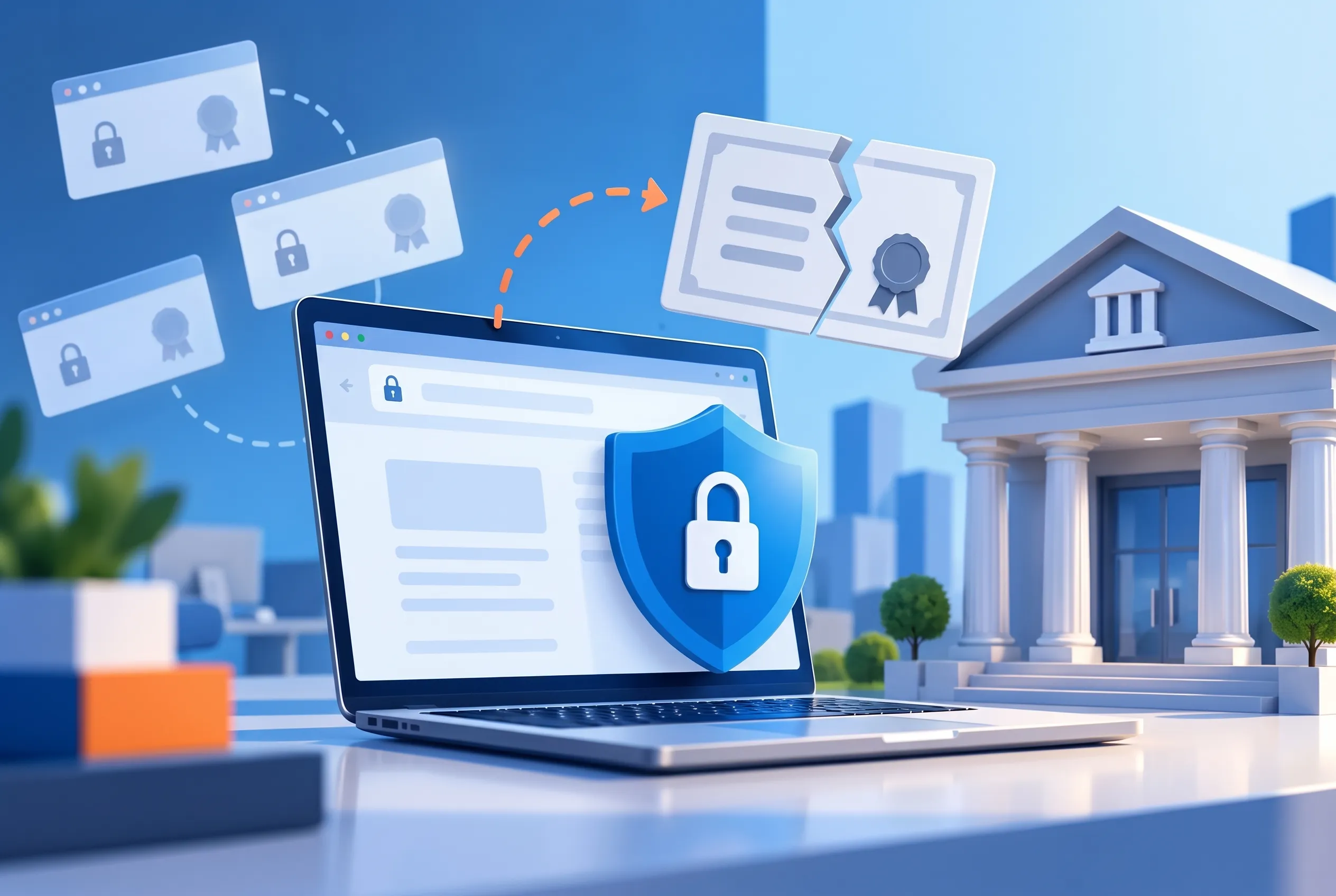 لغو گواهی امنیتی SSL بانک‌ها