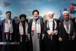 بازدید حجت&zwnj;الاسلام سیدعبدالفتاح نواب، نماینده ولی&zwnj;فقیه در امور حج و زیارت از موکب الاقصی فلسطینیان در مسیر مشایه و کربلای معلی 