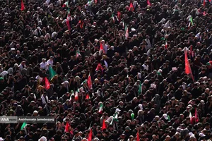مراسم اقامه نماز بر پیکر امام شهید امت