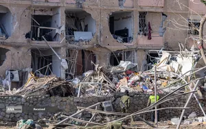 ویرانی های گسترده در سرزمین های اشغالی بر اثر حملات موشکی ایران