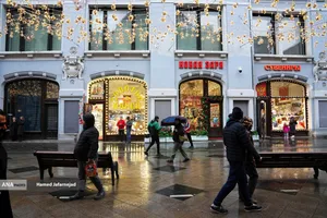 خیابان نیکولسکایا در شهر مسکو روسیه