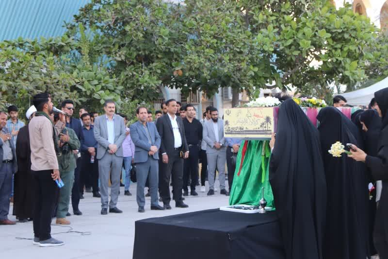 تشییع شهید گمنام در هرمزگان