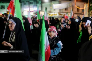  اجتماع مردم قائم شهر در حمایت از رهبر انقلاب 