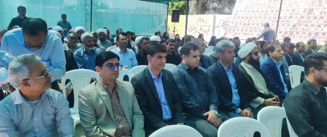 مراسم زنگ سپاس معلم در محل مدرسه شجره طیبه میناب