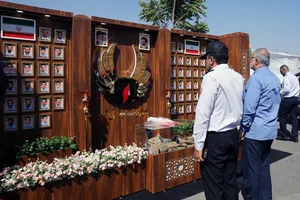 مراسم بزرگداشت روز آتش&zwnj;نشان در برج میلاد تهران