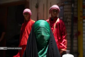 خیمه سوزان ظهر عاشورا - چهارراه گلوبندک تهران