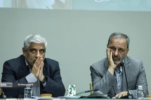 مسعود شمس بخش قائم مقام وزیر علوم و یوسف حجت رئیس دانشگاه تربیت مدرس