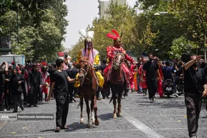 خیمه سوزان ظهر عاشورا - چهارراه گلوبندک تهران
