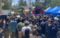 آیین وداع با شهدای صدا و سیما +فیلم