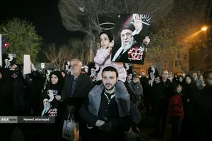 دومین شب عزاداری در سوگ رهبر شهید انقلاب - خیابان نبرد