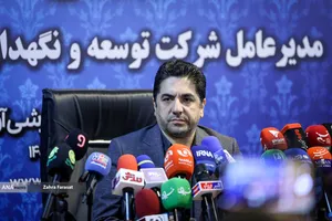 نشست خبری محمدعلی ثابت قدم، مدیرعامل شرکت توسعه و نگهداری اماکن ورزشی کشور