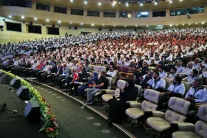 مراسم بزرگداشت روز آتش&zwnj;نشان در برج میلاد تهران