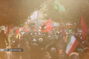 پیاده روی جاماندگان اربعین در ساری