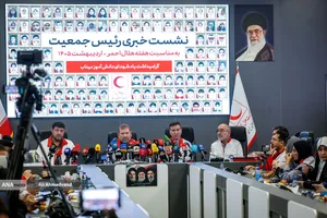 نشست خبری رئیس جمعیت هلال احمر