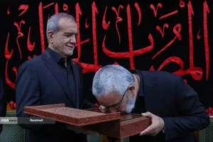 استقبال رسمی از پیکر مطهر امام شهید در عراق با حضور رییس جمهور
