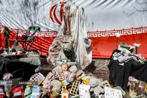 مراسم تشییع پیکر مطهر ۱۲ شهید جنگ رمضان
