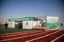 افتتاح پانصدمین زمین چمن مصنوعی و نمایشگاه اشتغال‌زایی