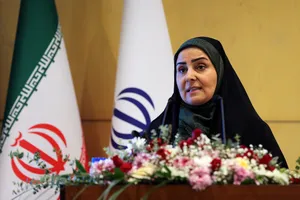  فرزانه صادق وزیر راه و شهرسازی در مراسم بزرگداشت روز جهانی اسکان بشر در وزارت راه و شهرسازی