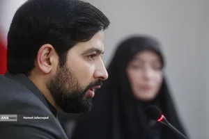 حمیدرضا جعفریان رییس شورای سیاست گذاری در نشست خبری پانزدهمین جشنواره بین المللی فیلم 100