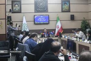 نشست خبری امیر شهرابی شهردار منطقه 14 تهران