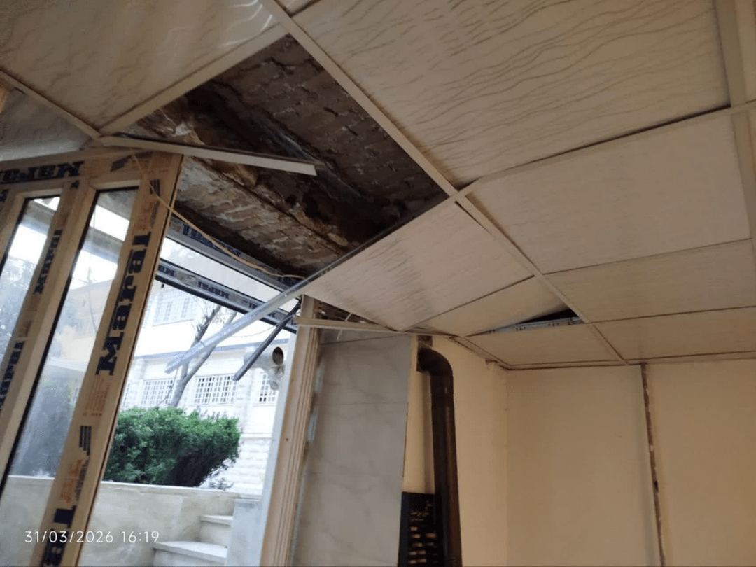 خسارت به دانشکده دندانپزشکی کرمانشاه پس از حملات هوایی دشمن