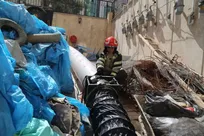 نجات ۱۸ نفر در آتش‌سوزی ساختمان مرزداران با حضور ایستگاه بانوان