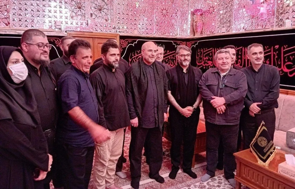 حضور قالیباف و مدیران رسانه‌ای کشور در نجف اشرف