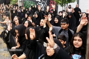 عزاداری و آیین خیمه&zwnj;سوزی عصر عاشورا در هیئت قمر بنی&zwnj;هاشم ساری