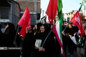 پیاده روی جاماندگان اربعین در ساری
