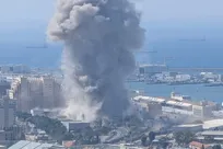 حزب الله لبنان بندر حیفا را با ۳۰ موشک هدف قرار داد