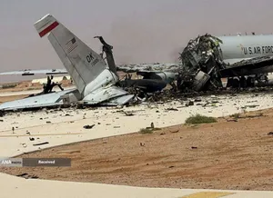 یک هواپیمای بوئینگ E-3 Sentry ایالات متحده در پی حمله ایران به پایگاه هوایی شاهزاده سلطان در عربستان سعودی در 29 مارس آسیب دیده است