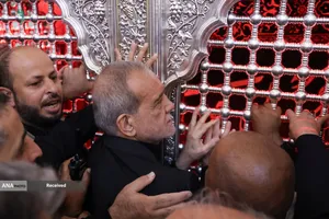 استقبال رسمی از پیکر مطهر امام شهید در عراق با حضور رییس جمهور