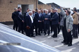 آیین افتتاح نیروگاه خورشیدی