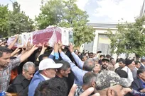 تشییع پیکر شهید حادثه تروریستی سراوان در قوچان