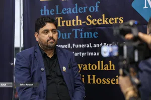 گفتگو با مهمانان خارجی آیین بدرقه آقای شهید ایران، رهبر شهید انقلاب
