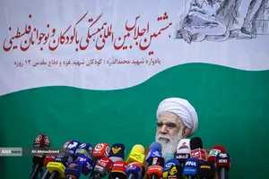 حجت&zwnj;الاسلام محمد&zwnj;حسن اختری رئیس کمیته حمایت از انقلاب اسلامی مردم فلسطین