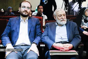 محمدجواد لاریجانی رئیس پژوهشگاه دانش&zwnj;های بنیادی و رئیس همایش &laquo;خیزش در برابر خردکشی&raquo;